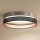 Duolla - LED stropna svetiljka ROLLER DUO SHINY LED/24W/230V prečnika 45 cm srebrna/crna