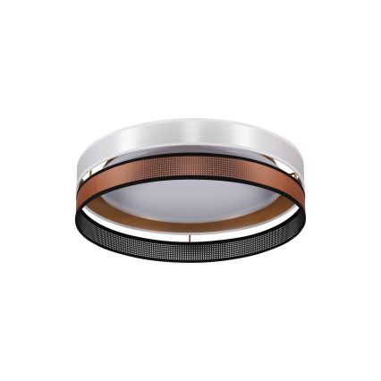 Duolla - LED stropno svetlo ROLLER DUO SHINY LED/24W/230V Ø 45 cm belo/bakarno