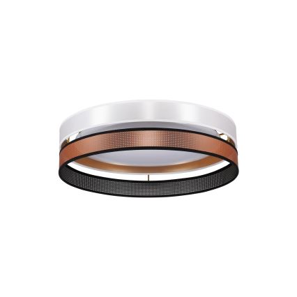 Duolla - LED stropno svetlo ROLLER DUO SHINY LED/24W/230V Ø 45 cm belo/bakarno