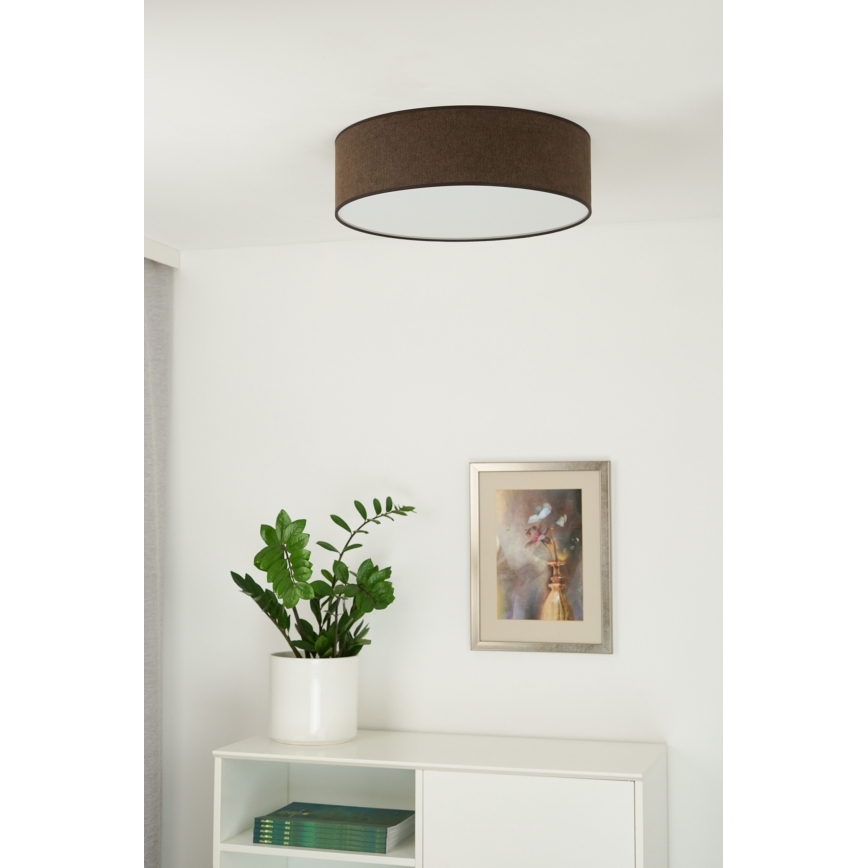 Duolla - LED stropno svetlo CORTINA LED/26W/230V prečnik 45 cm 4000K braon