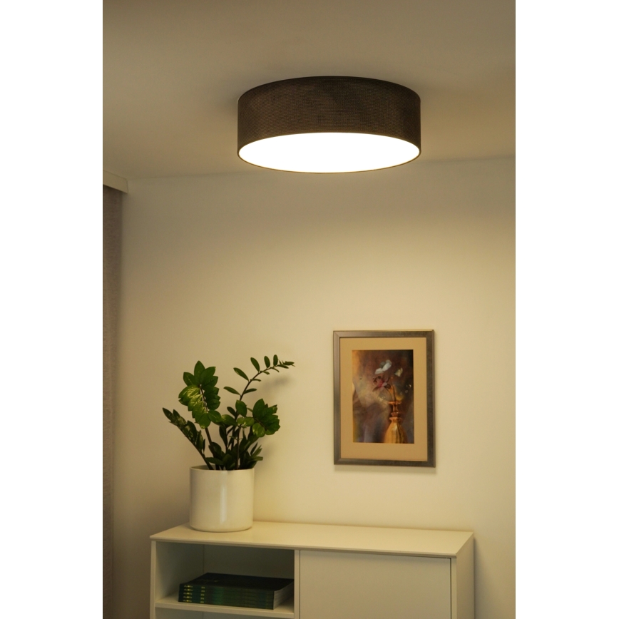 Duolla - LED stropno svetlo CORTINA LED/26W/230V prečnik 45 cm 4000K braon