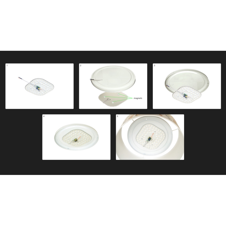 Duolla - LED stropno svetlo CORTINA LED/26W/230V, prečnik 45 cm, 4000K, tirkizno