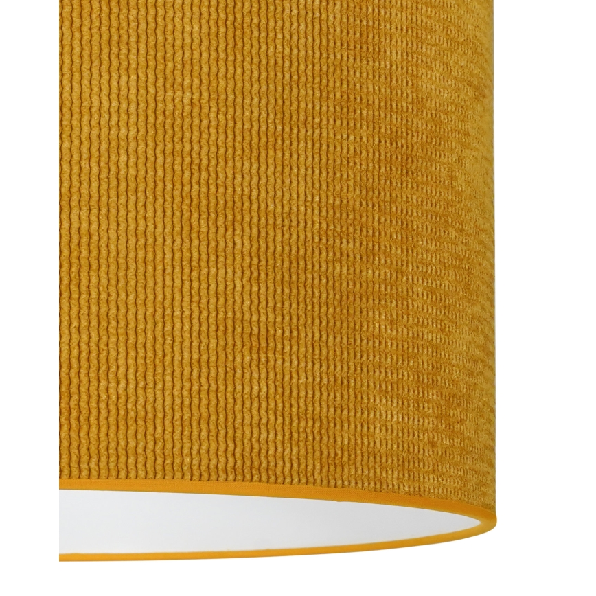 Duolla - Luster na kablu CORDUROY 1xE27/15W/230V, prečnik 40 cm, žuta
