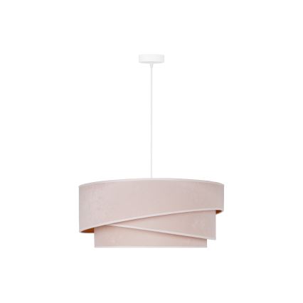 Duolla - Luster na kablu KOBO 1xE27/15W/230V prečnik 45 cm krem/zlatna