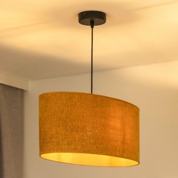 Duolla - Luster na kablu OVAL 1xE27/15W/230V braon