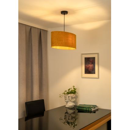 Duolla - Luster na kablu OVAL 1xE27/15W/230V braon