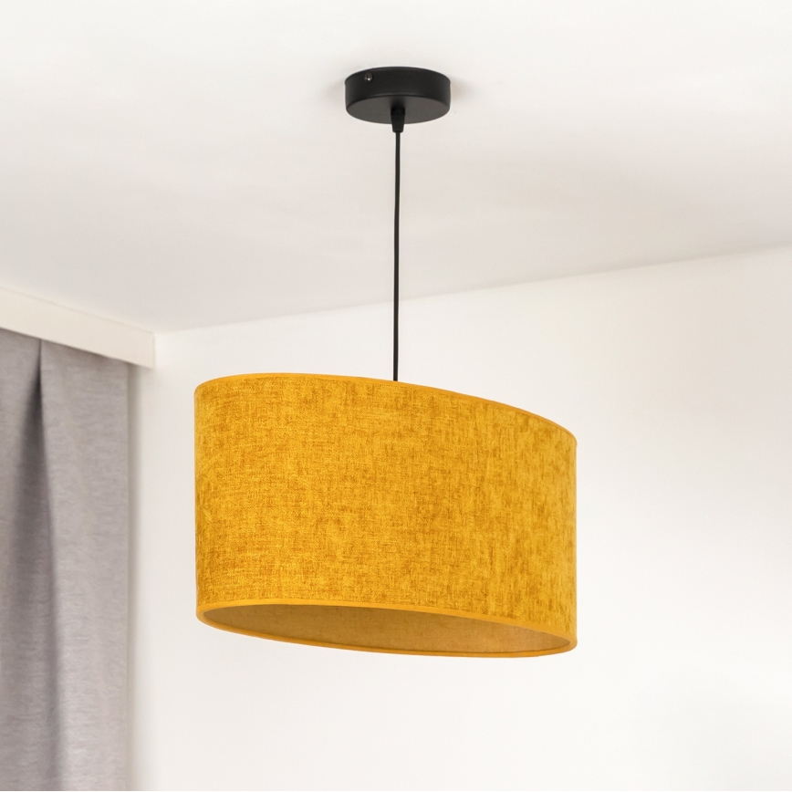 Duolla - Luster na kablu OVAL 1xE27/15W/230V braon