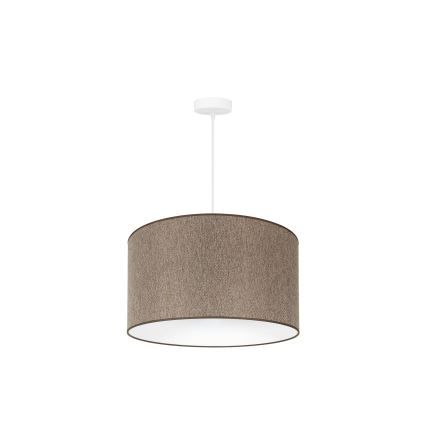 Duolla - Luster na kablu ROLLER ECO RECYCLING 1xE27/15W/230V prečnik 45 cm braon