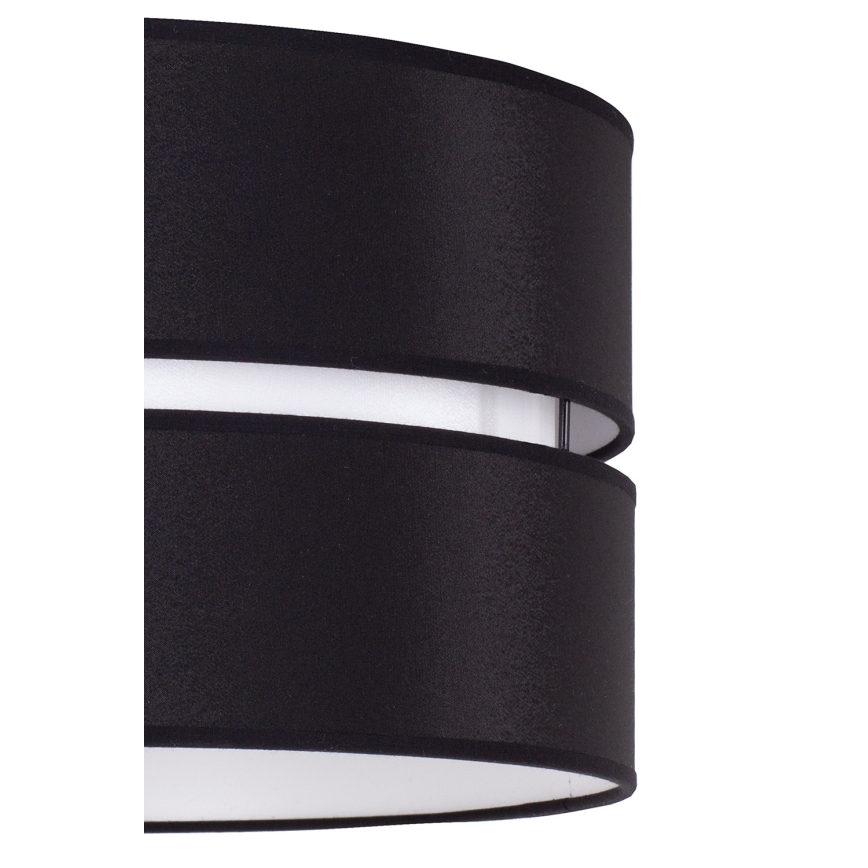 Duolla - Luster na lanku DUO 1xE27/15W/230V prečnik 40 cm crna/bela