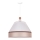 Duolla - Luster na sajli AVIGNON 1xE27/15W/230V, prečnik 60 cm, bela/bež