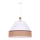 Duolla - luster na sajli AVIGNON 1xE27/15W/230V prečnik 60 cm bela/braon