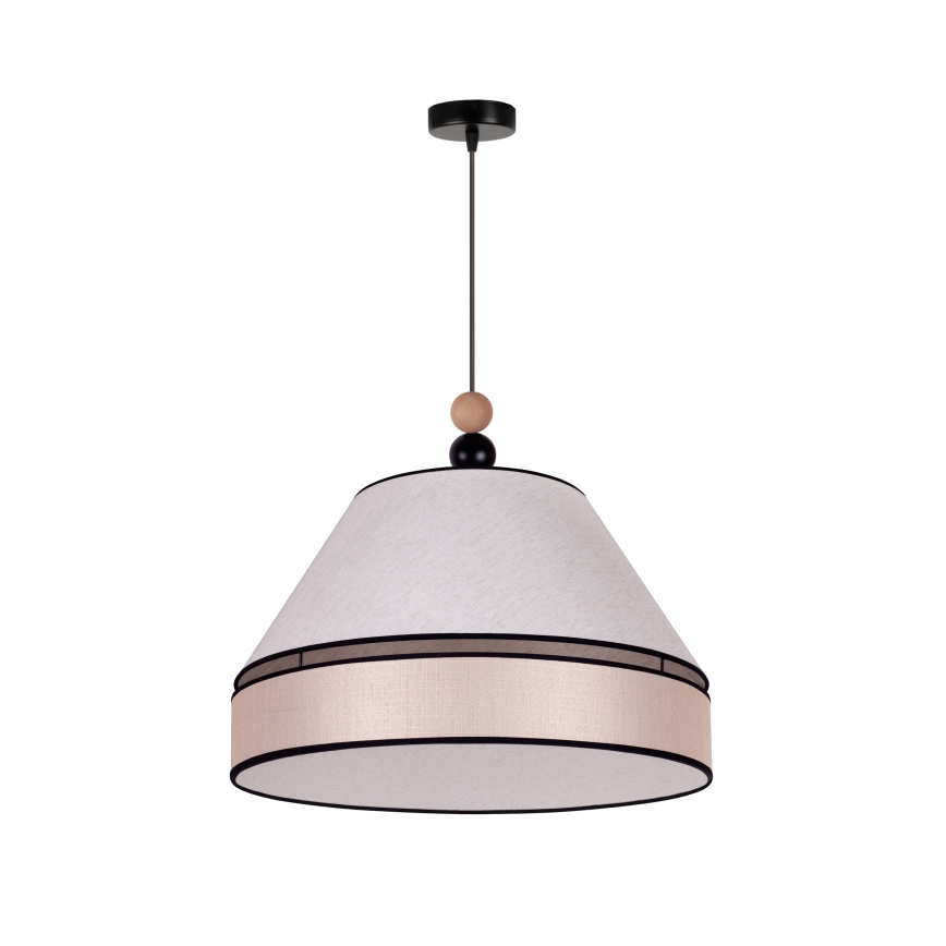 Duolla - Luster na sajli AVIGNON 1xE27/15W/230V prečnik 60 cm bež