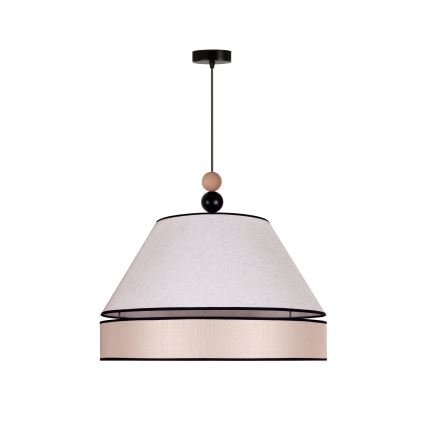 Duolla - Luster na sajli AVIGNON 1xE27/15W/230V prečnik 60 cm bež