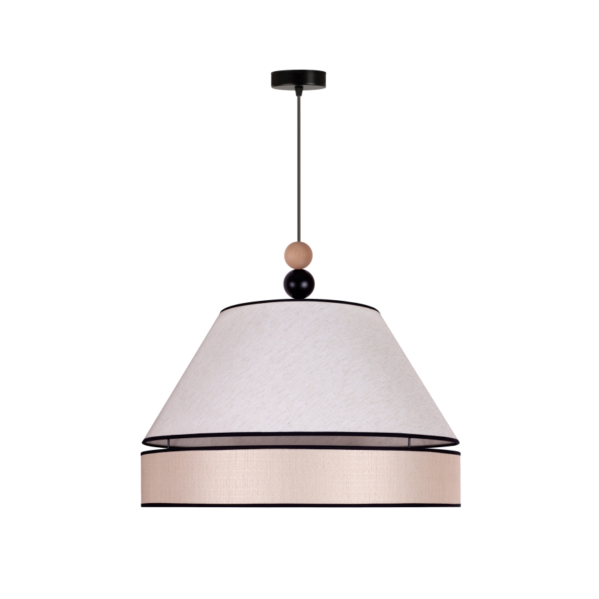 Duolla - Luster na sajli AVIGNON 1xE27/15W/230V prečnik 60 cm bež