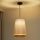 Duolla - Luster na sajli BELL SHINY 1xE27/15W/230V Ø 25 cm bela/bakrena