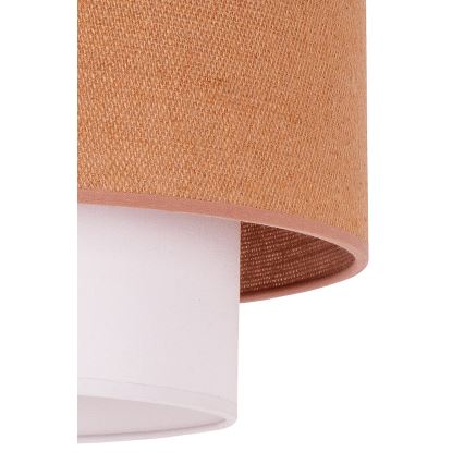 Duolla - Luster na sajli BOHO 1x E27/40W/230V, prečnik 45 cm, bež/bela