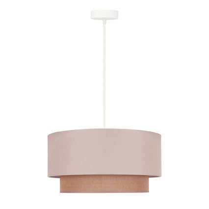 Duolla - Luster na sajli BOHO 1xE27/15W/230V prečnik 45 cm bež/braon