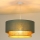 Duolla - Luster na sajli BOHO 1xE27/15W/230V prečnika 45 cm zelena/braon