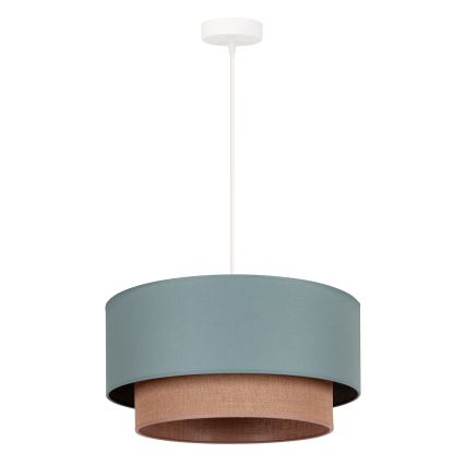 Duolla - Luster na sajli BOHO 1xE27/15W/230V prečnika 45 cm zelena/braon