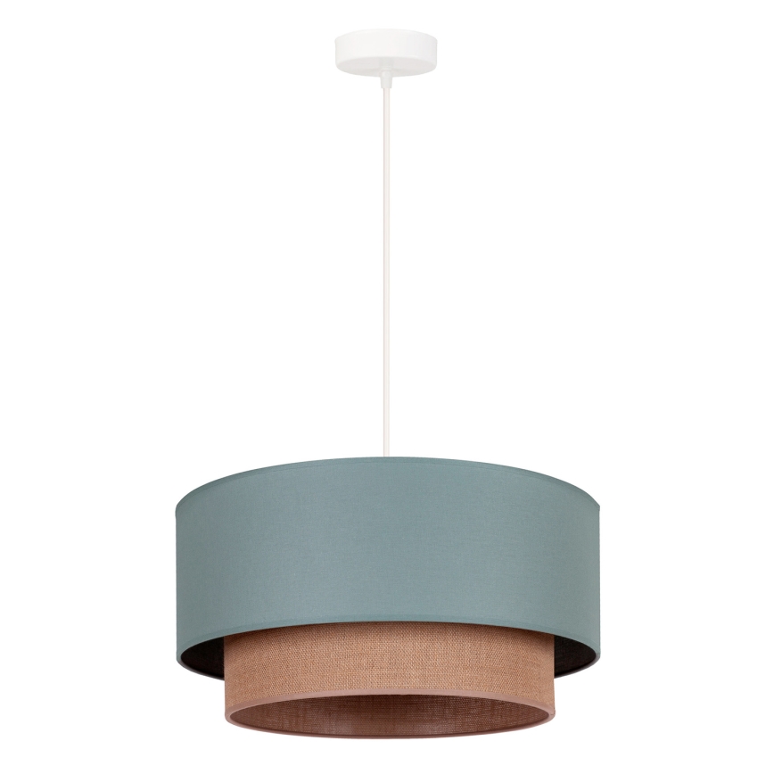 Duolla - Luster na sajli BOHO 1xE27/15W/230V prečnika 45 cm zelena/braon