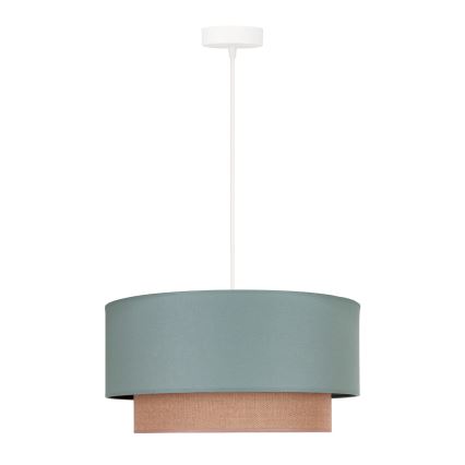 Duolla - Luster na sajli BOHO 1xE27/15W/230V prečnika 45 cm zelena/braon