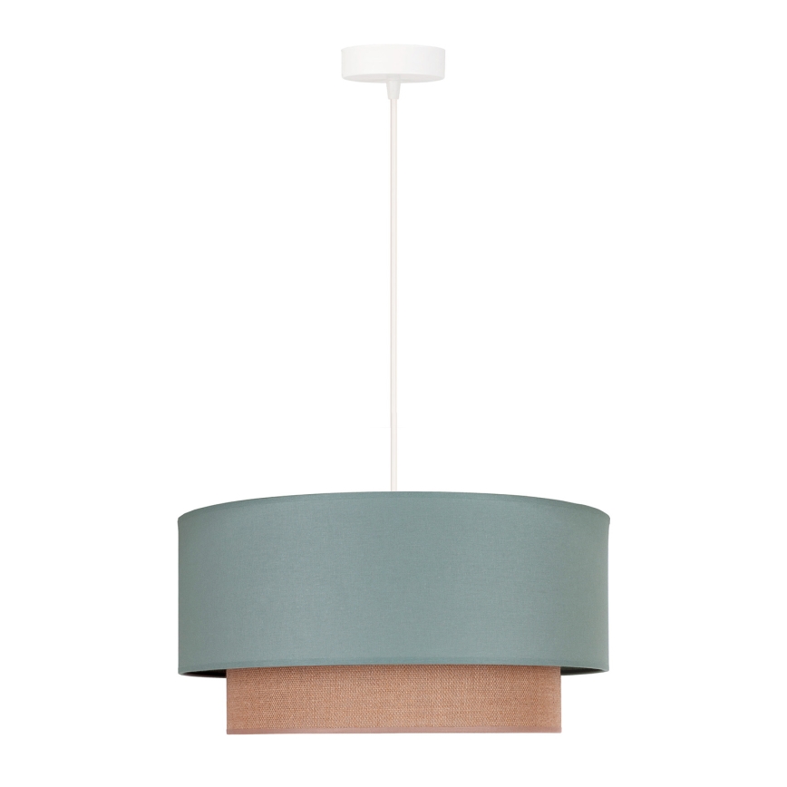 Duolla - Luster na sajli BOHO 1xE27/15W/230V prečnika 45 cm zelena/braon