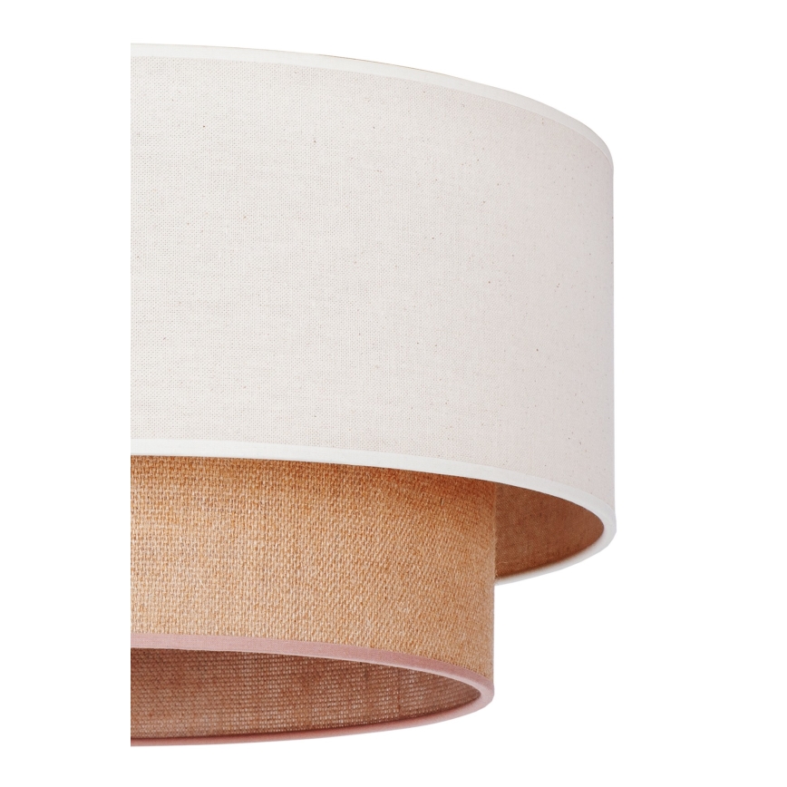 Duolla - Luster na sajli BOHO 1xE27/15W/230V prečnika 60 cm bež/braon