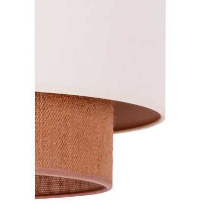 Duolla - Luster na sajli BOHO 2xE27/15W/230V bež/braon