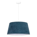 Duolla - Luster na sajli BOUCLE 1xE27/15W/230V, prečnik 50 cm, tirkizna