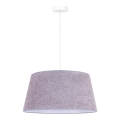 Duolla - Luster na sajli BOUCLE 1xE27/15W/230V prečnika 50 cm, sive boje