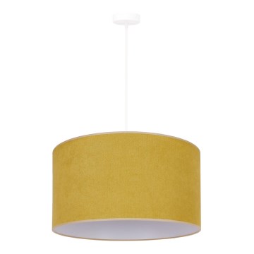 Duolla - Luster na sajli BRISTOL 1xE27/15W/230V prečnik 45 cm žuta/bela