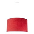 Duolla - Luster na sajli BRISTOL 1xE27/40W/230V prečnik 45 cm crvena