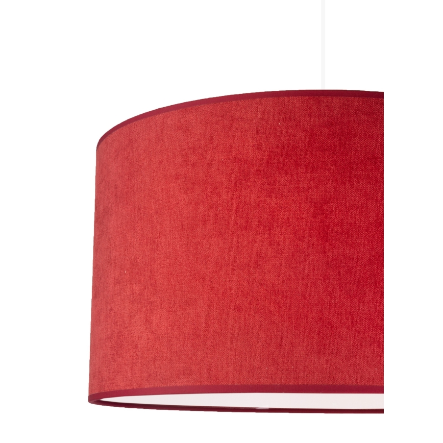 Duolla - Luster na sajli BRISTOL 1xE27/40W/230V prečnik 45 cm crvena