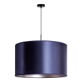 Duolla - Luster na sajli CANNES 1x E27/15W/230V Ø 50 cm plava/srebrna