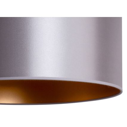 Duolla - Luster na sajli CANNES 1xE27/15W/230V prečnik 45 cm srebrna/bakrena