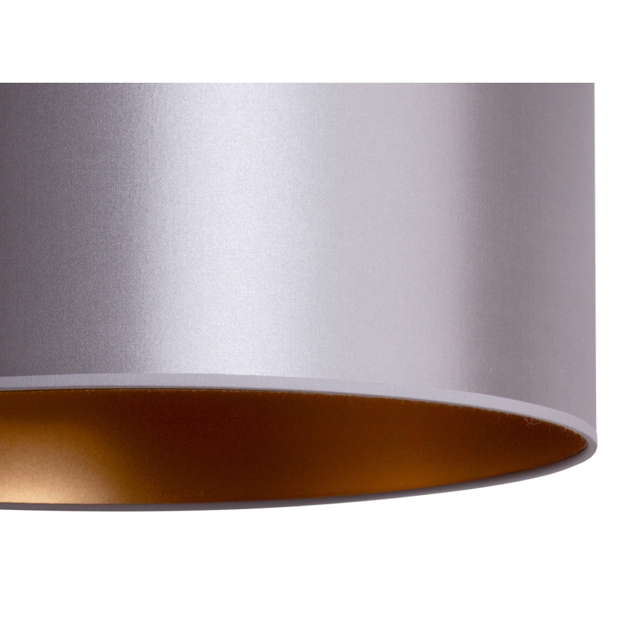 Duolla - Luster na sajli CANNES 1xE27/15W/230V prečnik 45 cm srebrna/bakrena