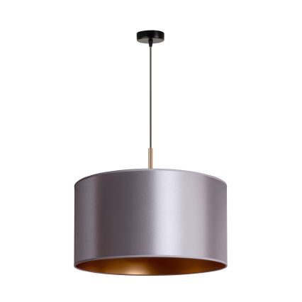 Duolla - Luster na sajli CANNES 1xE27/15W/230V prečnik 45 cm srebrna/bakrena