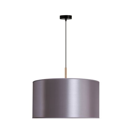 Duolla - Luster na sajli CANNES 1xE27/15W/230V prečnik 45 cm srebrna/bakrena