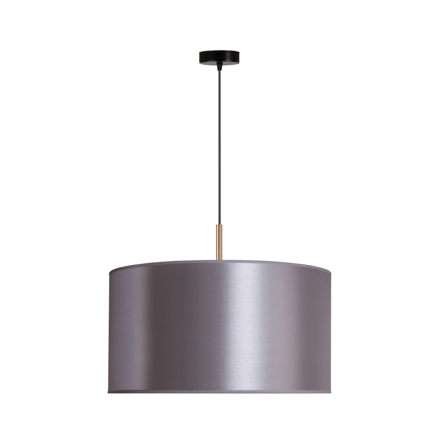 Duolla - Luster na sajli CANNES 1xE27/15W/230V prečnik 45 cm srebrna/bakrena