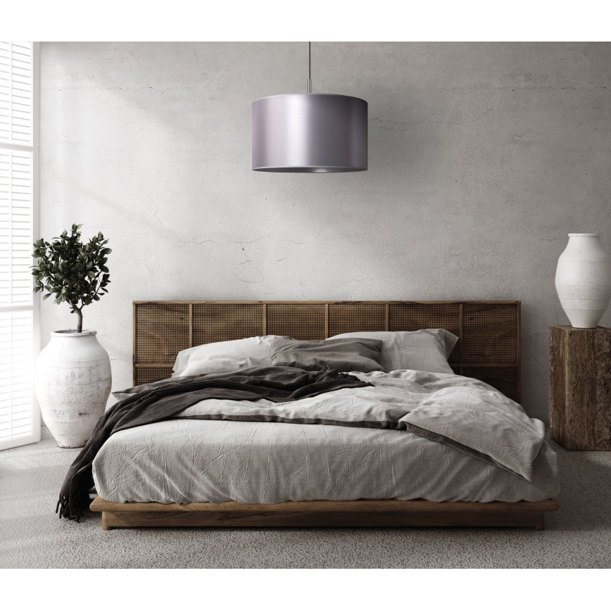 Duolla - Luster na sajli CANNES 1xE27/15W/230V prečnik 45 cm srebrna
