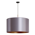 Duolla - Luster na sajli CANNES 1xE27/15W/230V prečnik 50 cm srebran/bakren