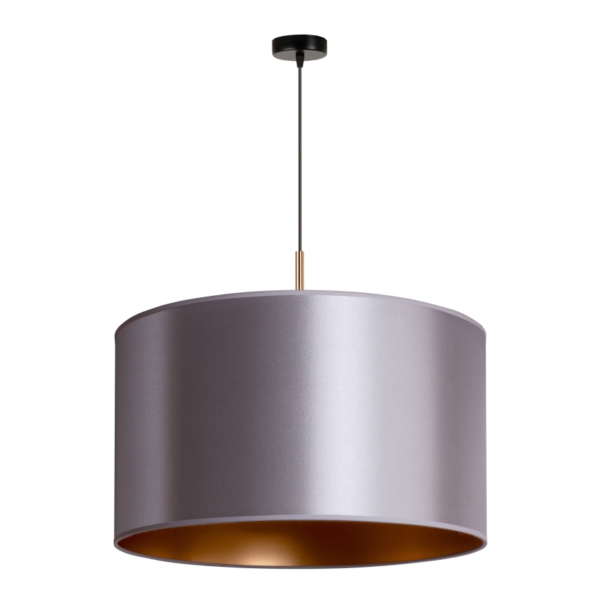 Duolla - Luster na sajli CANNES 1xE27/15W/230V prečnik 50 cm srebran/bakren