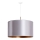 Duolla - Luster na sajli CANNES, 1xE27/15W/230V, prečnik 50 cm, srebrna/bakarna
