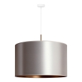 Duolla - Luster na sajli CANNES 1xE27/15W/230V prečnika 50 cm srebrna/bakrena