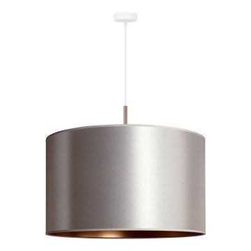 Duolla - Luster na sajli CANNES 1xE27/15W/230V prečnika 50 cm srebrna/bakrena