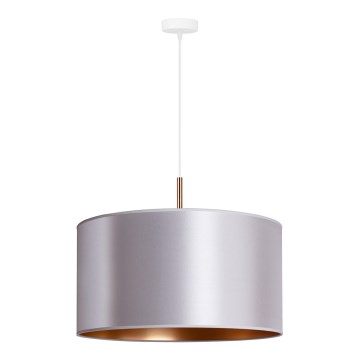 Duolla - Luster na sajli CANNES 1xE27/15W/230V Ø 45 cm srebrna/bakarna