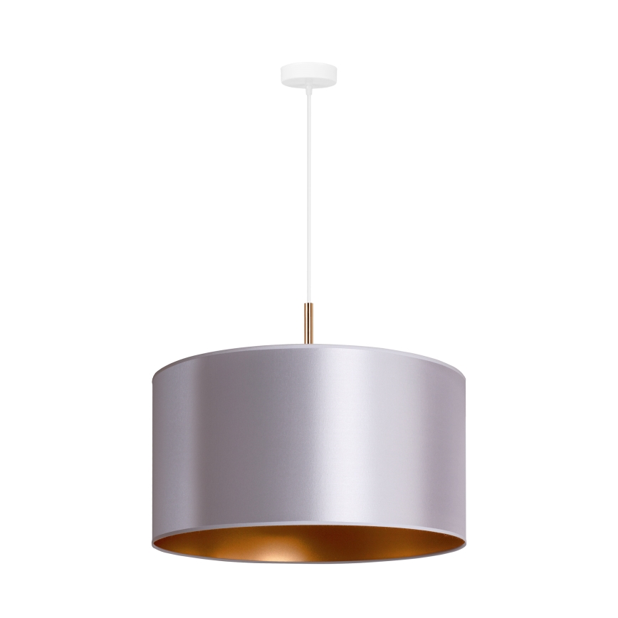 Duolla - Luster na sajli CANNES 1xE27/15W/230V Ø 45 cm srebrna/bakarna