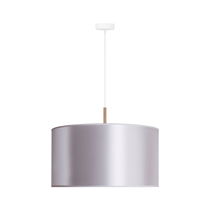 Duolla - Luster na sajli CANNES 1xE27/15W/230V Ø 45 cm srebrna/bakarna