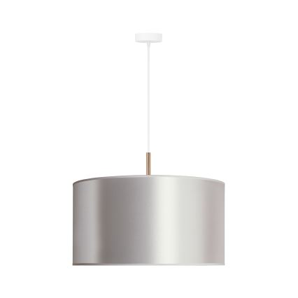 Duolla - Luster na sajli CANNES 1xE27/15W/230V Ø 45 cm srebrna/bakrena