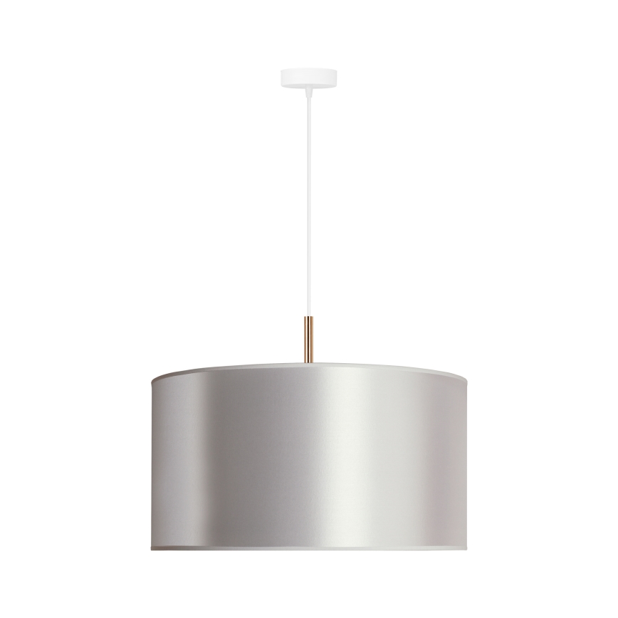 Duolla - Luster na sajli CANNES 1xE27/15W/230V Ø 45 cm srebrna/bakrena